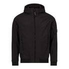 C.P. Company CMOW003A Soft Shell Hooded Jacket - 999 Black - Escape Menswear