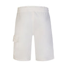 C.P. Company CMSB021A Light Fleece Cargo Shorts - 103 White - Escape Menswear