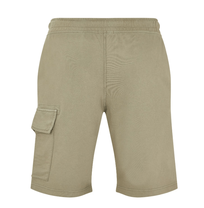 C.P. Company CMSB021A Light Fleece Cargo Shorts - 322 Army Green - Escape Menswear