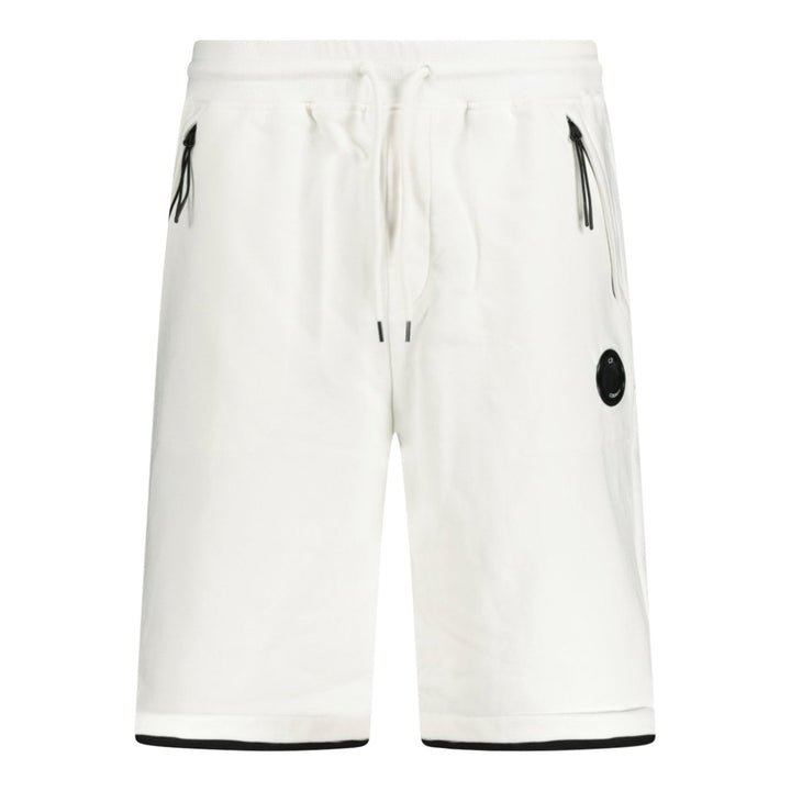 C.P. Company CMSB129A Diagonal Raised Lens Shorts - 103 White - Escape Menswear