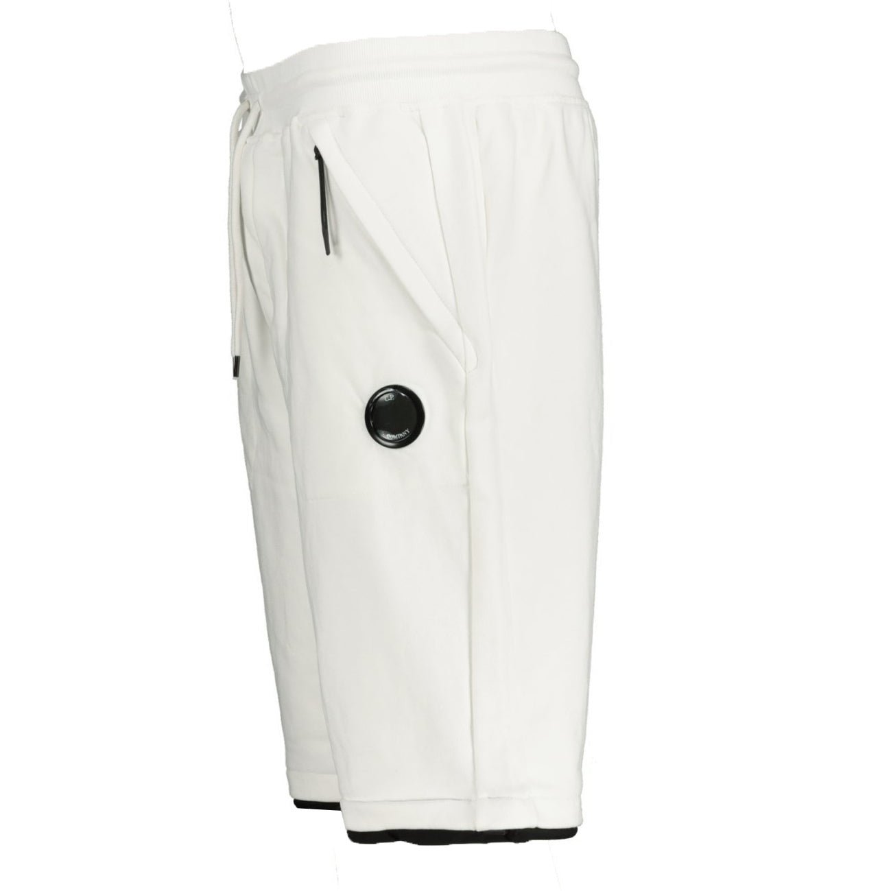 C.P. Company CMSB129A Diagonal Raised Lens Shorts - 103 White - Escape Menswear