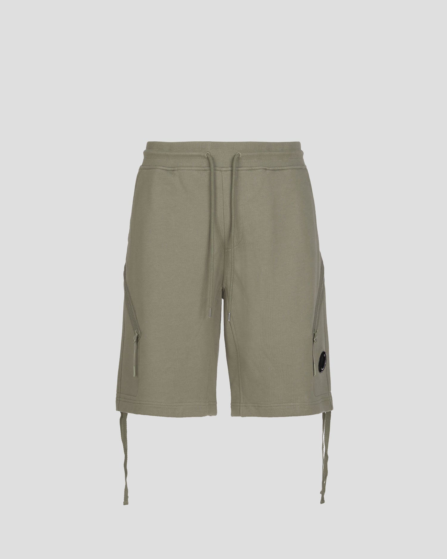 C.P. Company CMSB129A Diagonal Raised Zip Shorts - 665 Ivy Green - Escape Menswear