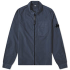 C.P. Company CMSH087A Gabardine Zip Overshirt - 888 Navy - Escape Menswear
