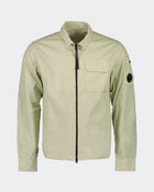 C.P. Company CMSH158A Gabardine Zip Overshirt - 118 Light Khaki - Escape Menswear