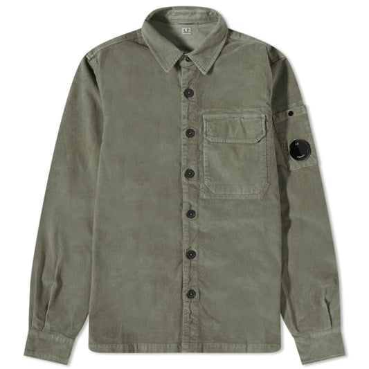 C.P. Company CMSH285A Cord Shirt - 939 Metal Grey - Escape Menswear