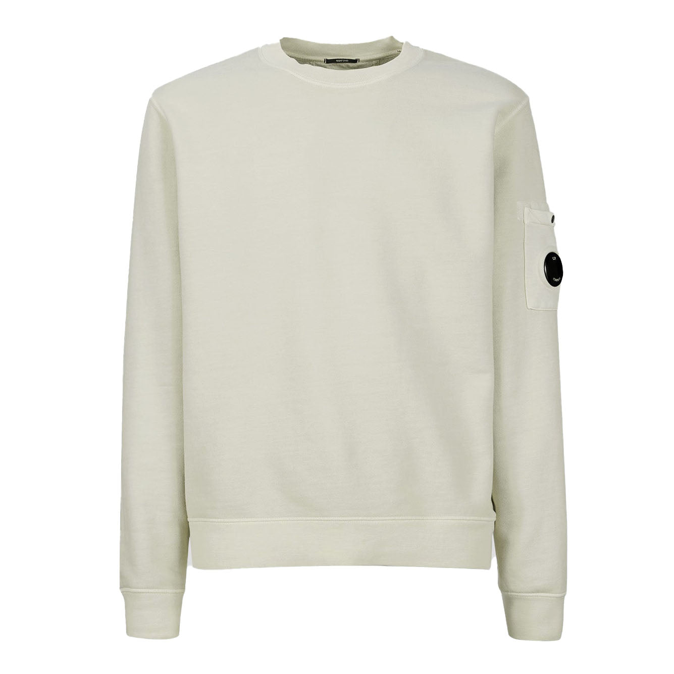 C.P. Company CMSS008A Brushed Emerized Diagonal Fleece Sweatshirt - 118 Pelican - Escape Menswear