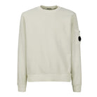 C.P. Company CMSS008A Brushed Emerized Diagonal Fleece Sweatshirt - 118 Pelican - Escape Menswear