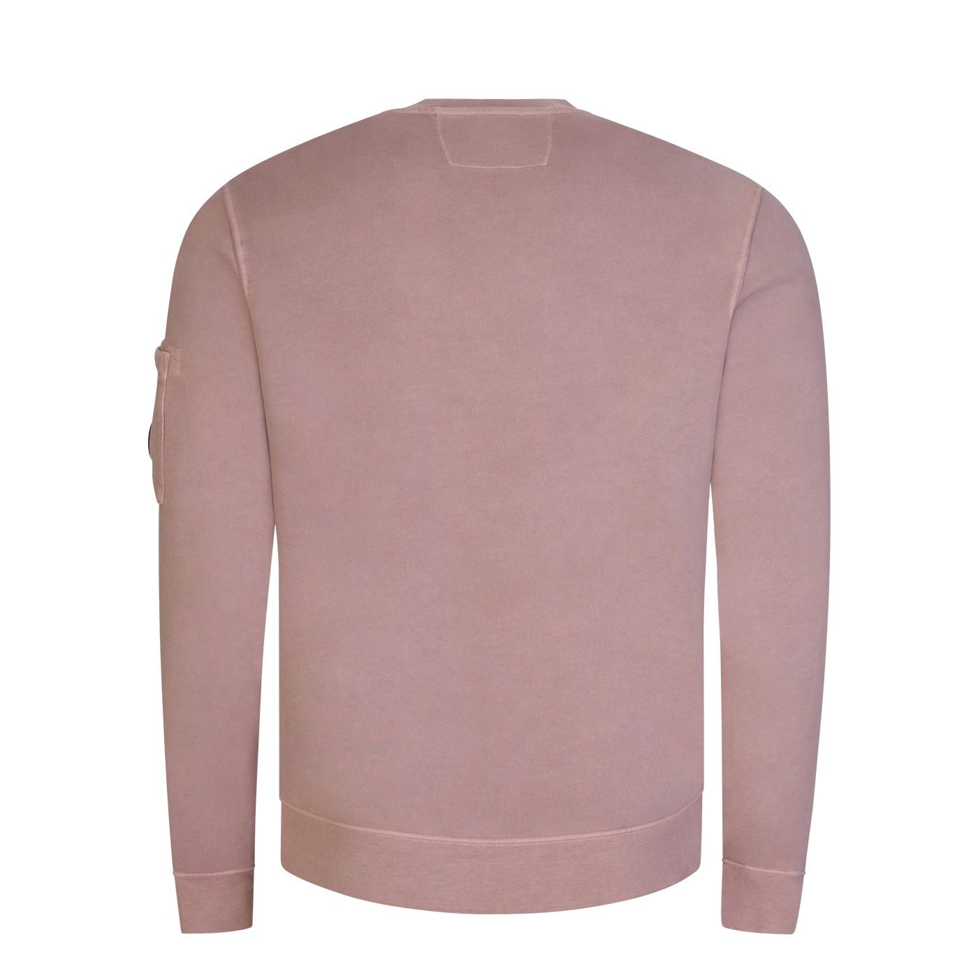 C.P. Company CMSS008A Brushed Emerized Diagonal Fleece Sweatshirt - 506 Pink - Escape Menswear