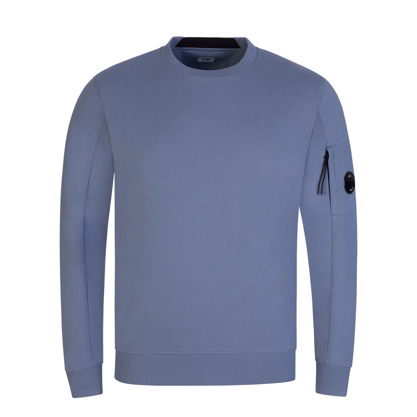 C.P. Company CMSS022A Diagonal Raised Fleece Sweatshirt - 843 Infinity Blue - Escape Menswear