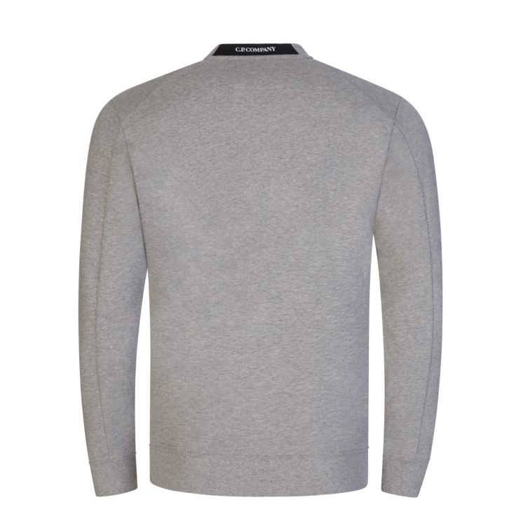 C.P. Company CMSS022A Diagonal Raised Fleece Sweatshirt - M93 Grey - Escape Menswear