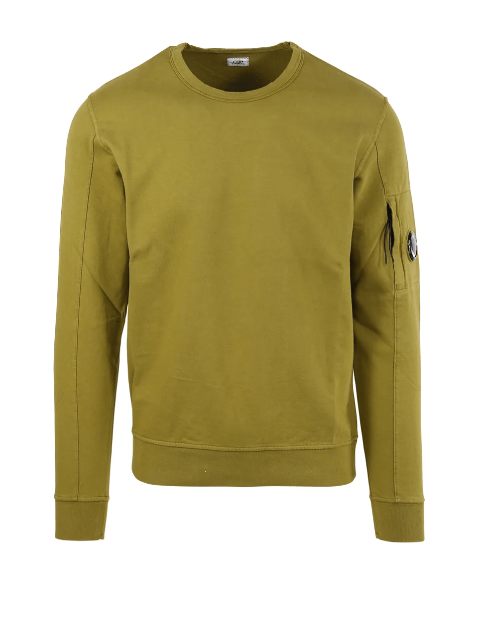 C.P. Company CMSS032A Light Fleece Sweatshirt - 249 Golden Palm - Escape Menswear