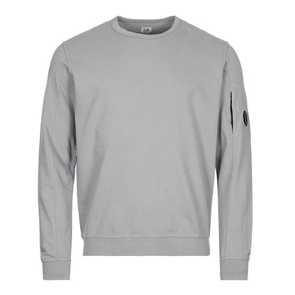 C.P. Company CMSS032A Light Fleece Sweatshirt - 937 Grey - Escape Menswear