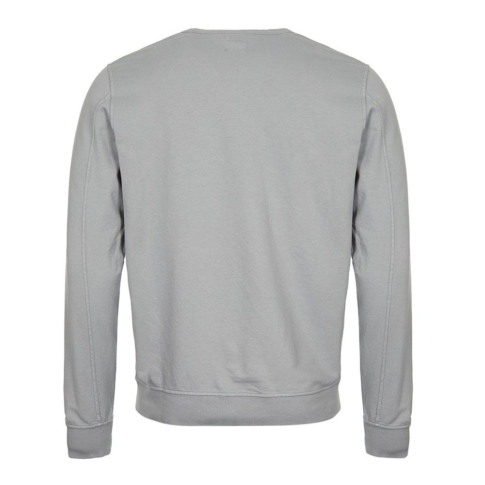 C.P. Company CMSS032A Light Fleece Sweatshirt - 937 Grey - Escape Menswear