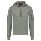C.P. Company CMSS033 Light Fleece Hoodie - 937 Grey - Escape Menswear