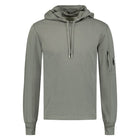 C.P. Company CMSS033 Light Fleece Hoodie - 937 Grey - Escape Menswear