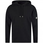 C.P. Company CMSS033 Light Fleece Hoodie - 999 Black - Escape Menswear