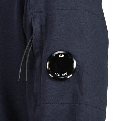 C.P. Company CMSS044A Light Fleece Zip Hoodie - 888 Total Eclipse - Escape Menswear