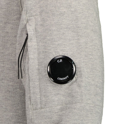 C.P. Company CMSS044A Light Fleece Zip Hoodie - M93 Grey - Escape Menswear