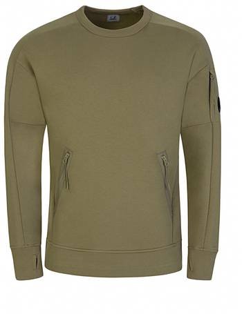 C.P. Company CMSS060A Zip Pockets Sweatshirt - 665 Stone Grey - Escape Menswear