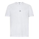 C.P. Company CMTS257A Logo Printed T-Shirt - 103 White - Escape Menswear