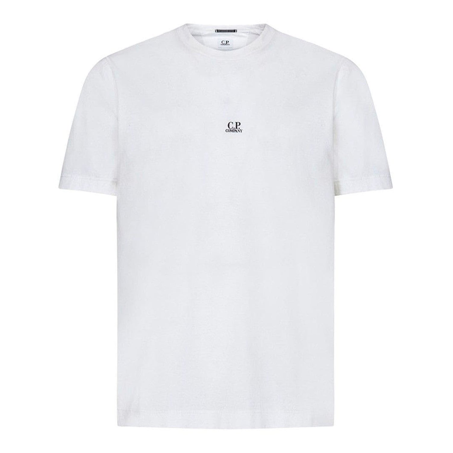 C.P. Company CMTS257A Logo Printed T-Shirt - 103 White - Escape Menswear