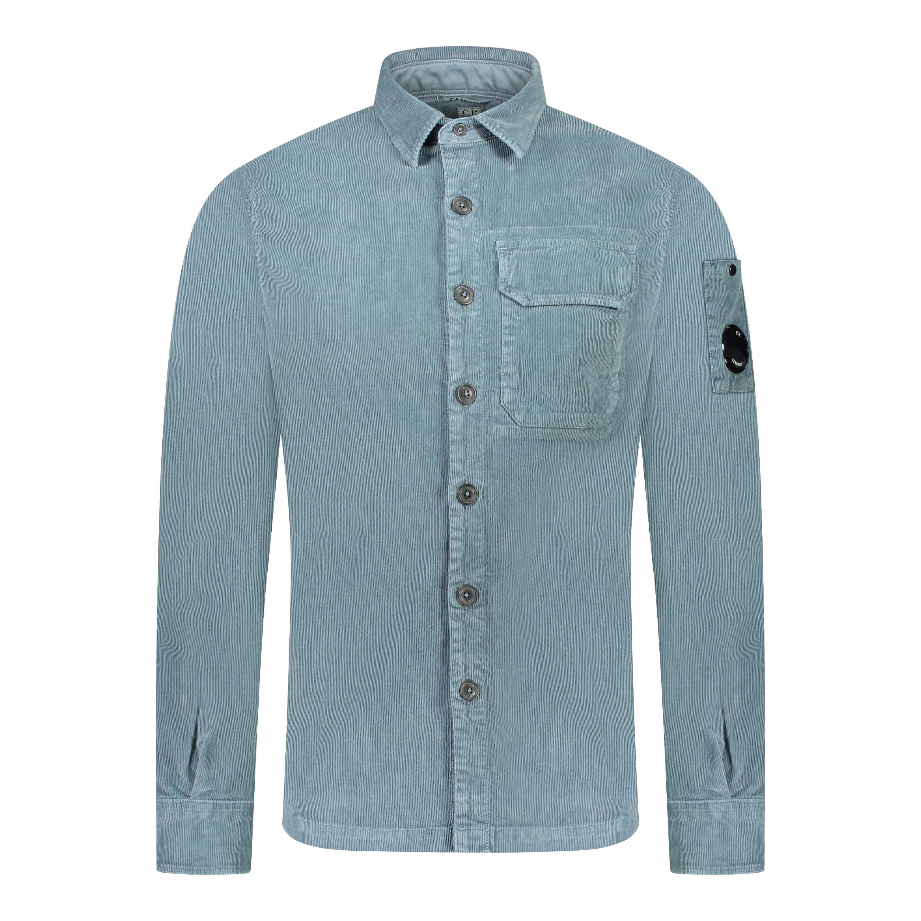 C.P. Company Cord Shirt - 871 Orion Blue - Escape Menswear