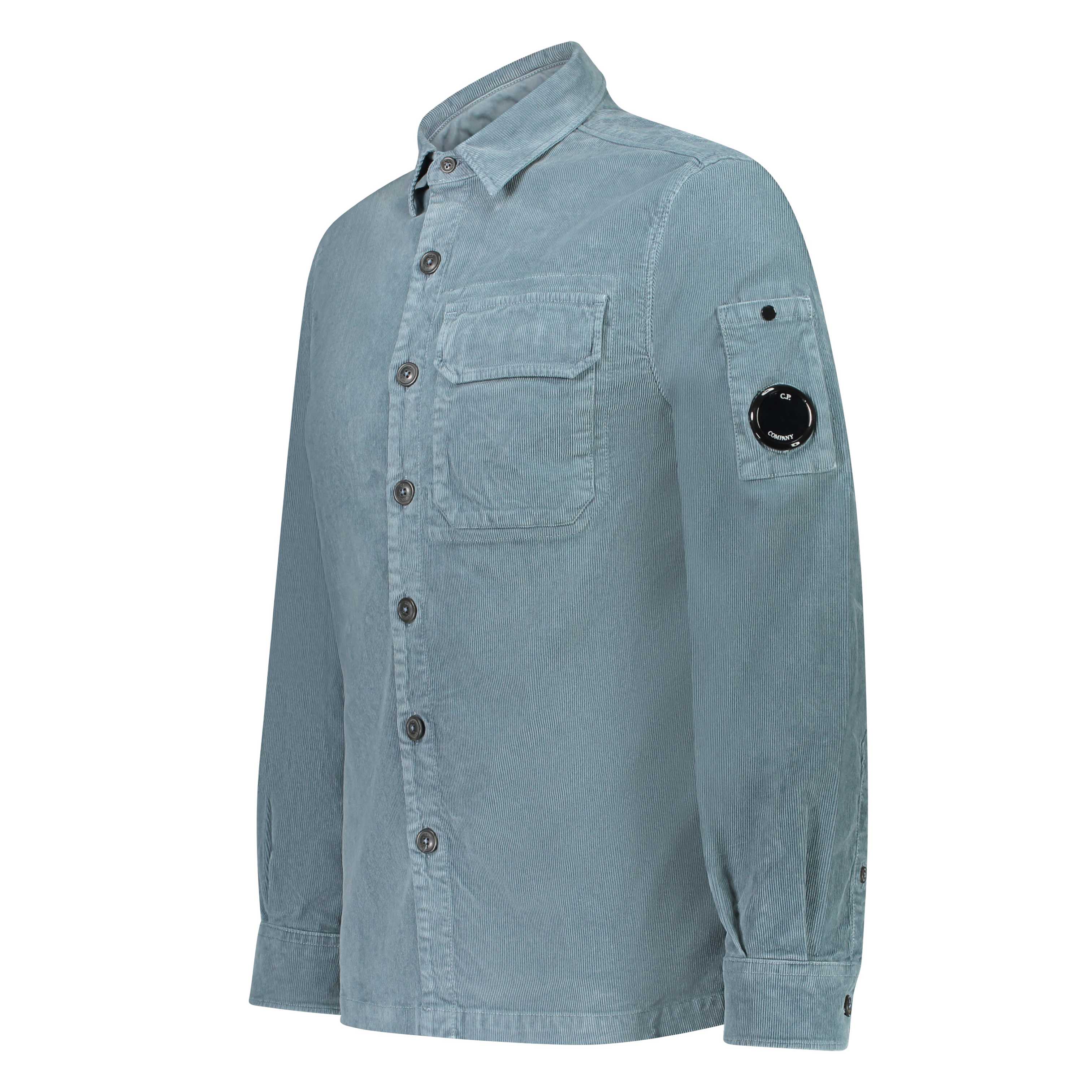C.P. Company Cord Shirt - 871 Orion Blue - Escape Menswear