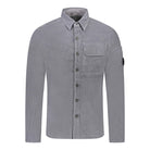 C.P. Company Cord Shirt - 960 Grey - Escape Menswear