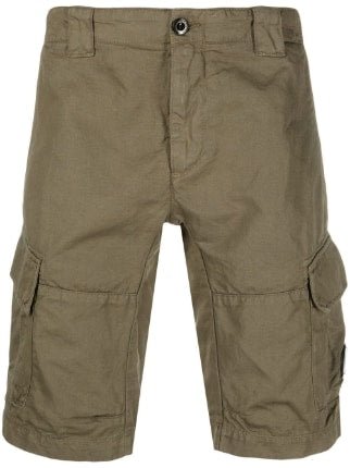 C.P. Company Cotton Stretch Cargo Shorts - 322 Rock Beige - Escape Menswear