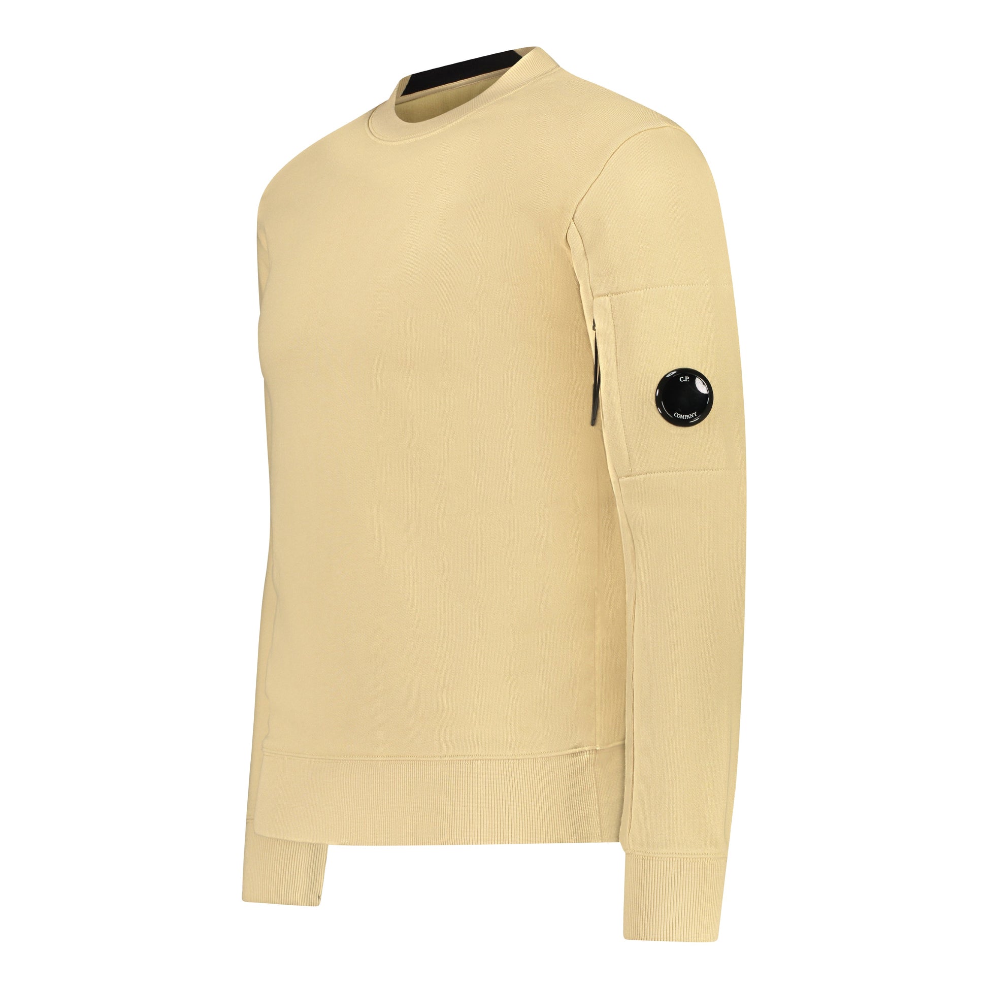 C.P. Company Diagonal Raised Fleece Sweatshirt - 317 Mojade Desert - Escape Menswear