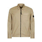 C.P. Company Gabardine Zipped Overshirt - 335 Silver Sage - Escape Menswear