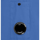 C.P. Company Gabardine Zipped Overshirt - 818 Riviera Blue - Escape Menswear