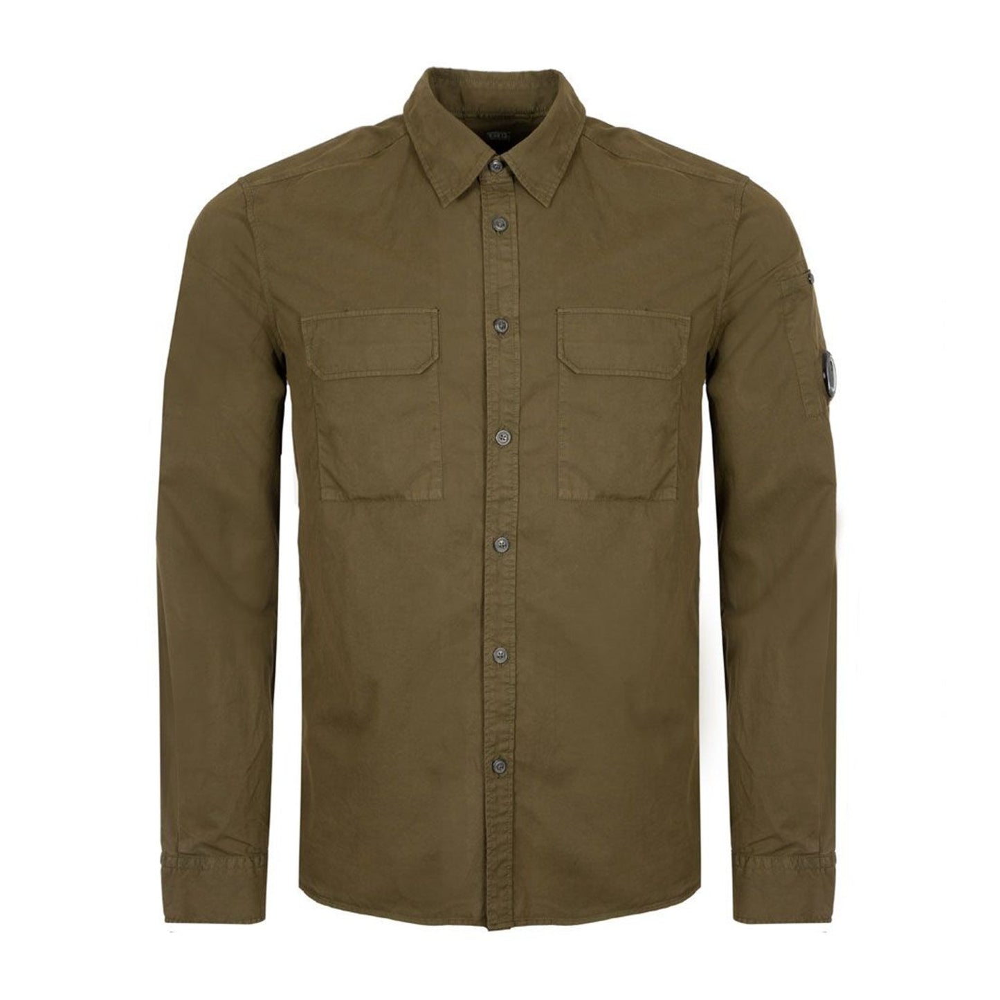 CP Company Gaberdine Long Sleeve Shirts - 683 Khaki - Escape Menswear