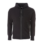 C.P. Company Goggle Zip-Through Hoodie - 999 Black - Escape Menswear