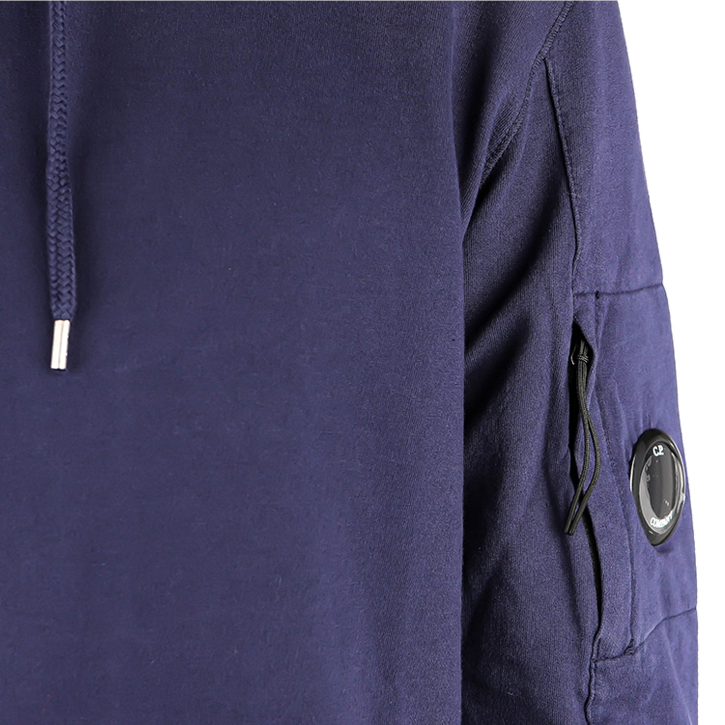 CP Company Light Fleece Hoodie - 868 Mdivl Blu - Escape Menswear