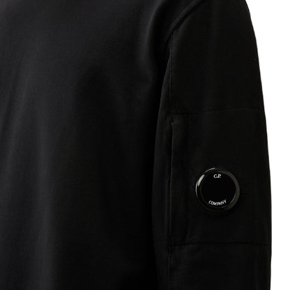 C.P. Company Light Fleece Sweatshirt - 999 Black - Escape Menswear