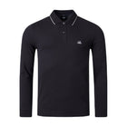 C.P. Company Long Sleeve Polo - 999 Black - Escape Menswear