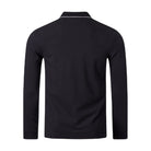 C.P. Company Long Sleeve Polo - 999 Black - Escape Menswear