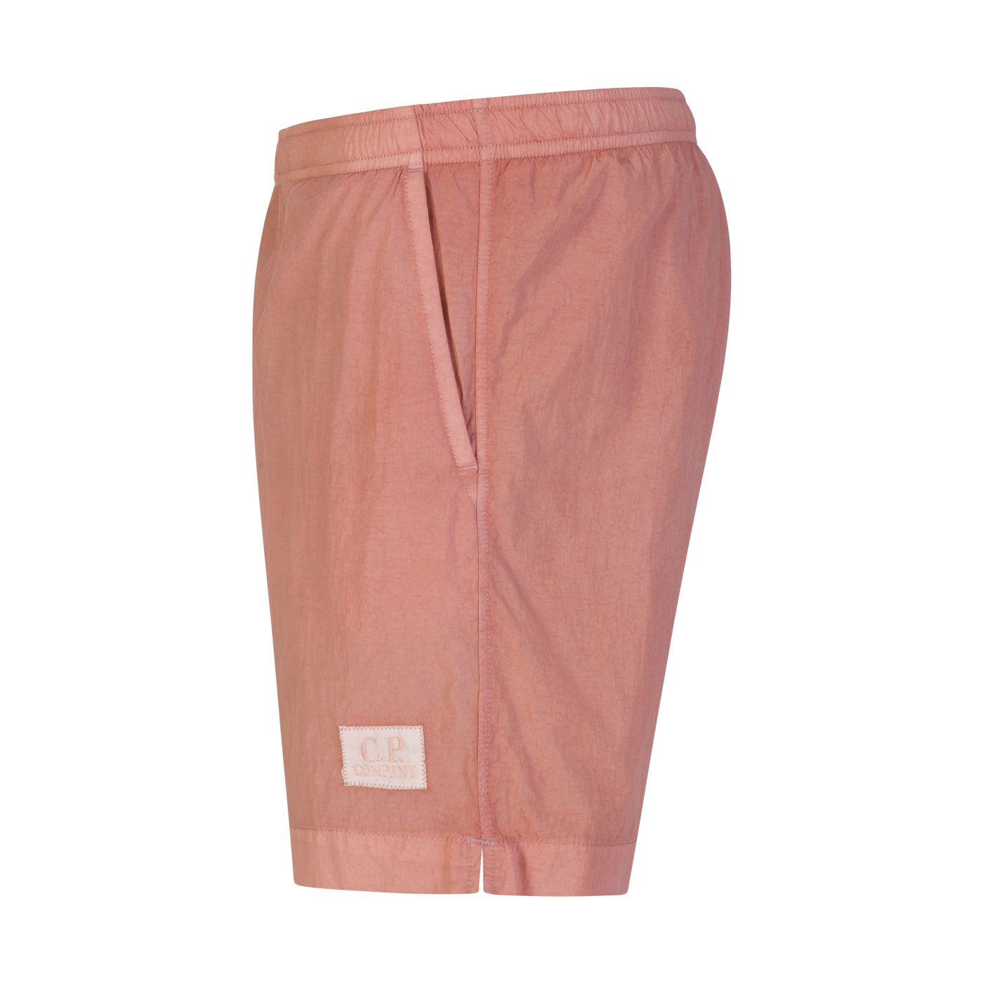C.P. Company MBW005A Eco-Chrome R Logo Swim Shorts - 509 Pale Mauve - Escape Menswear