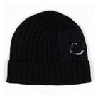 C.P. Company Merino Wool Beanie - 999 Black - Escape Menswear