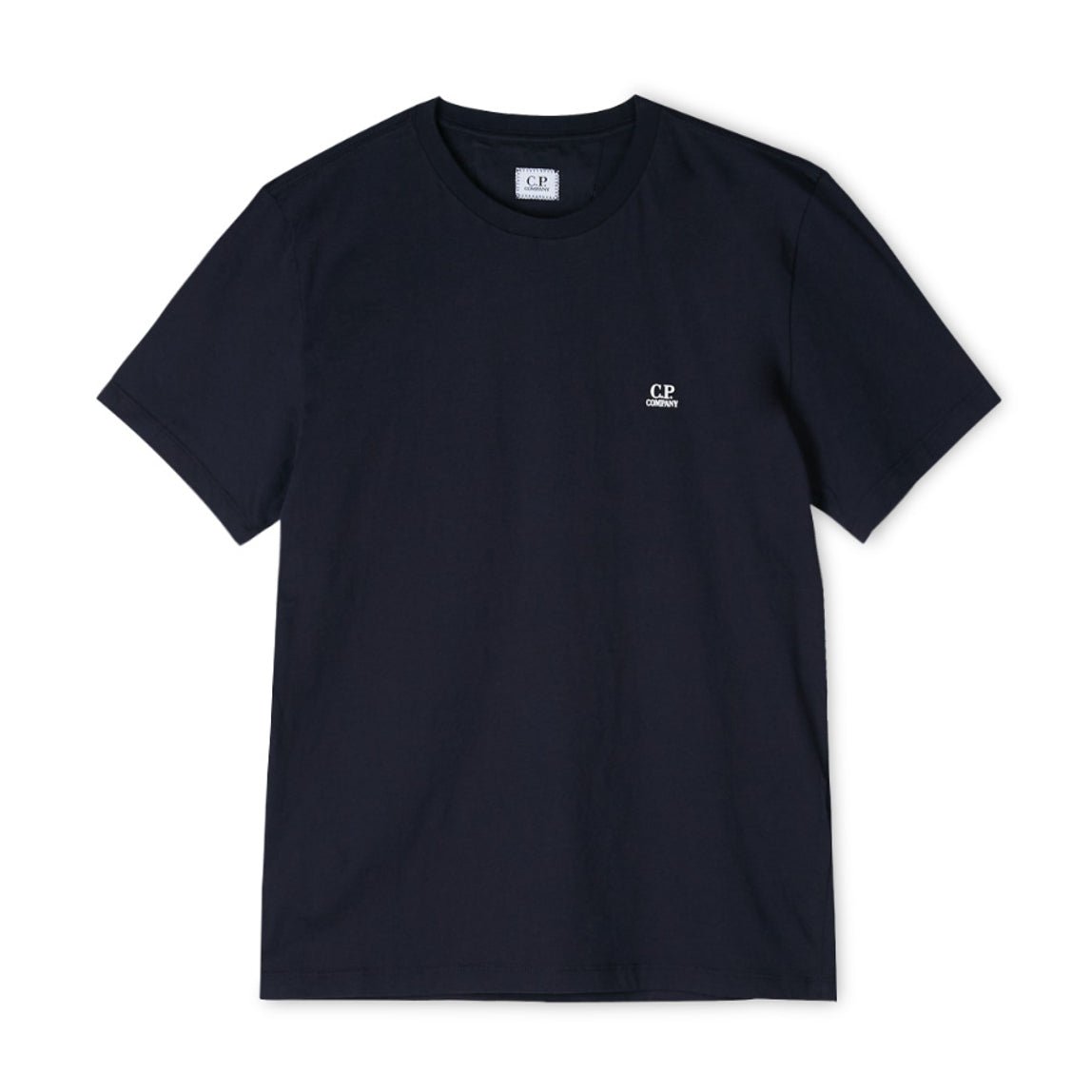 C.P. Company MTS046A Classic Small Logo T-Shirt - 888 Navy - Escape Menswear