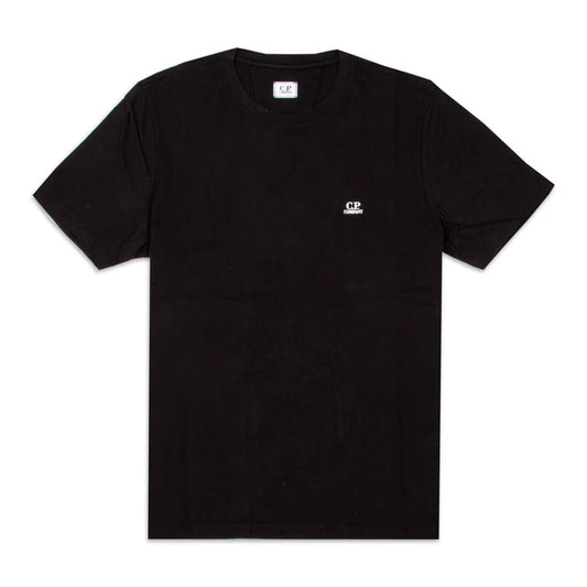 C.P. Company MTS046A Classic Small Logo T-Shirt - 999 Black - Escape Menswear