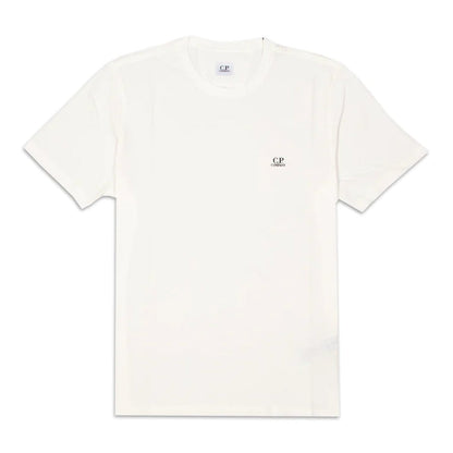CP Company MTS046A Small Logo T-Shirt - 103 White - Escape Menswear
