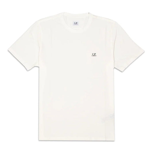 CP Company MTS046A Small Logo T-Shirt - 103 White - Escape Menswear