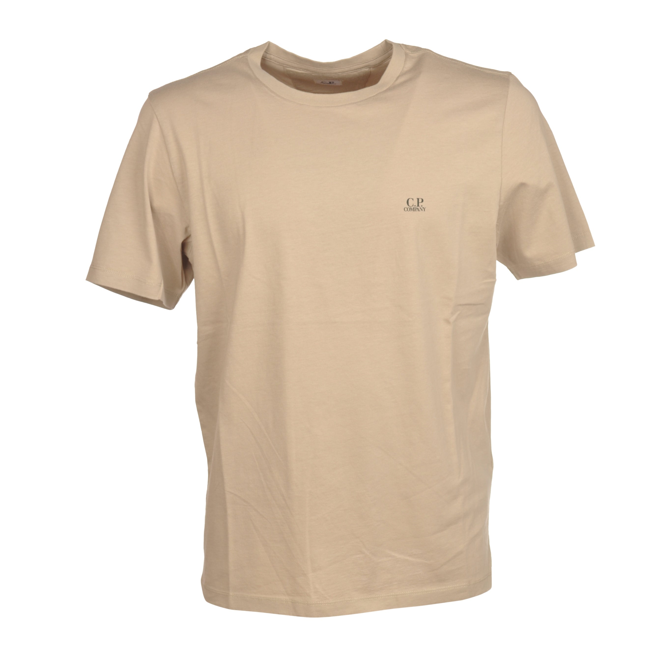 CP Company MTS046A Small Logo T-Shirt - 103 White - Escape Menswear