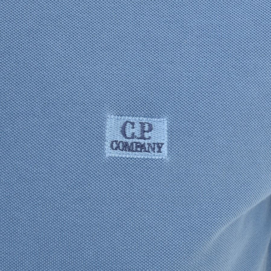 CP Company Piquet Short Sleeve Polo - 843 Infin Blu - Escape Menswear