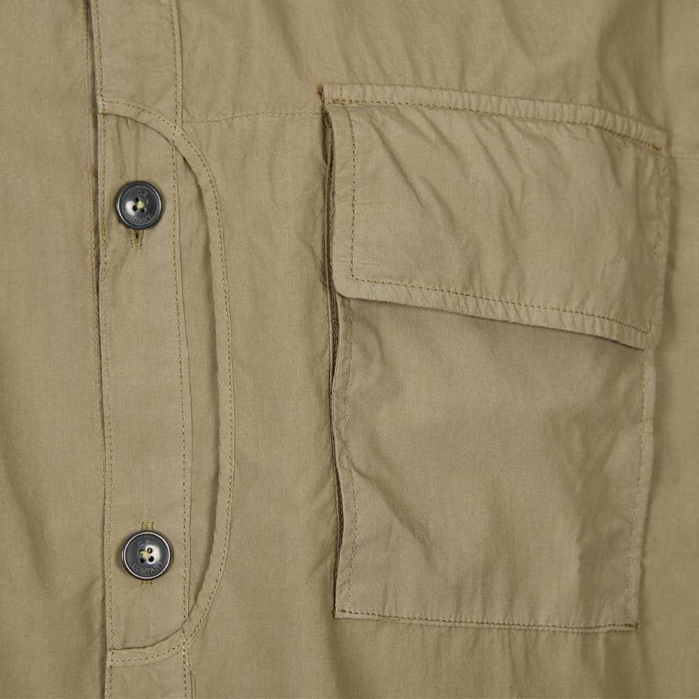 CP Company Poplin Utility Shirts - 322 Beige - Escape Menswear