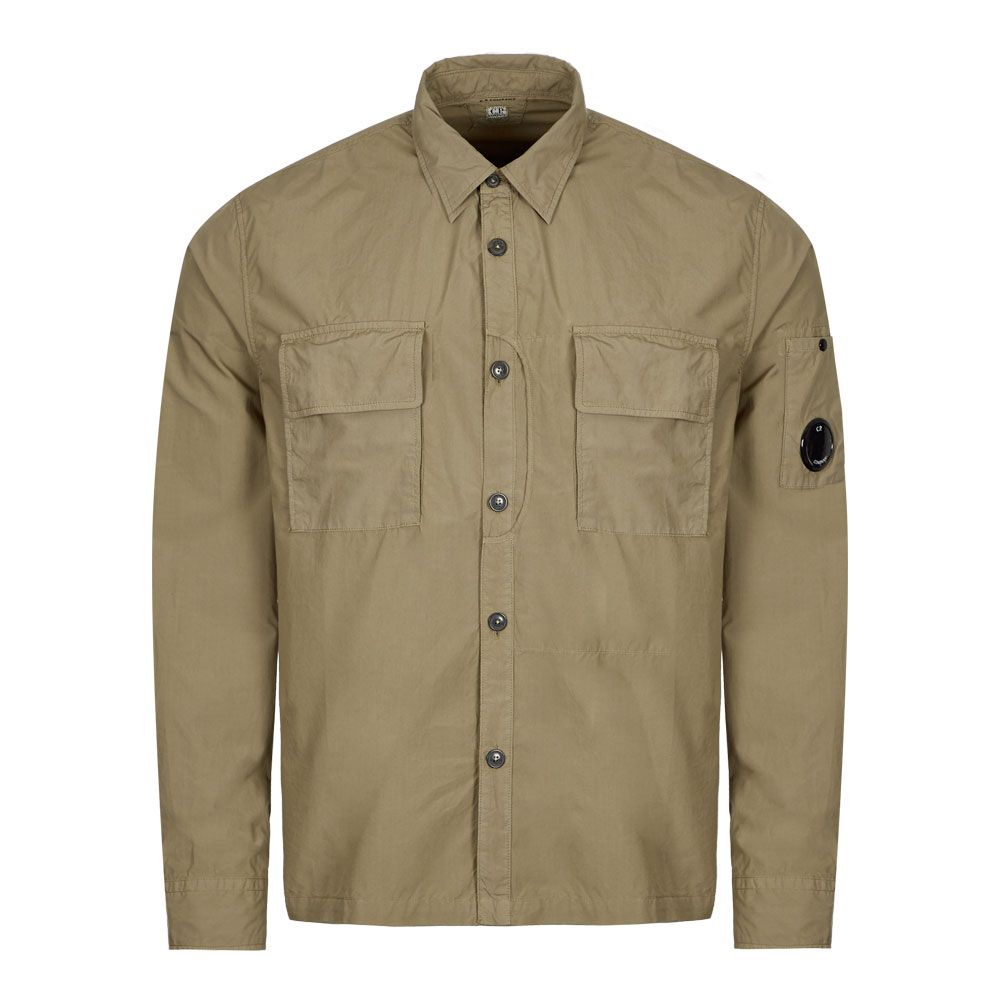 CP Company Poplin Utility Shirts - 322 Beige - Escape Menswear