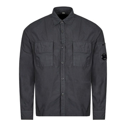 CP Company Poplin Utility Shirts - 978 Dk Shadow - Escape Menswear