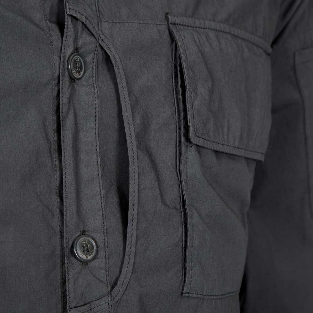 CP Company Poplin Utility Shirts - 978 Dk Shadow - Escape Menswear